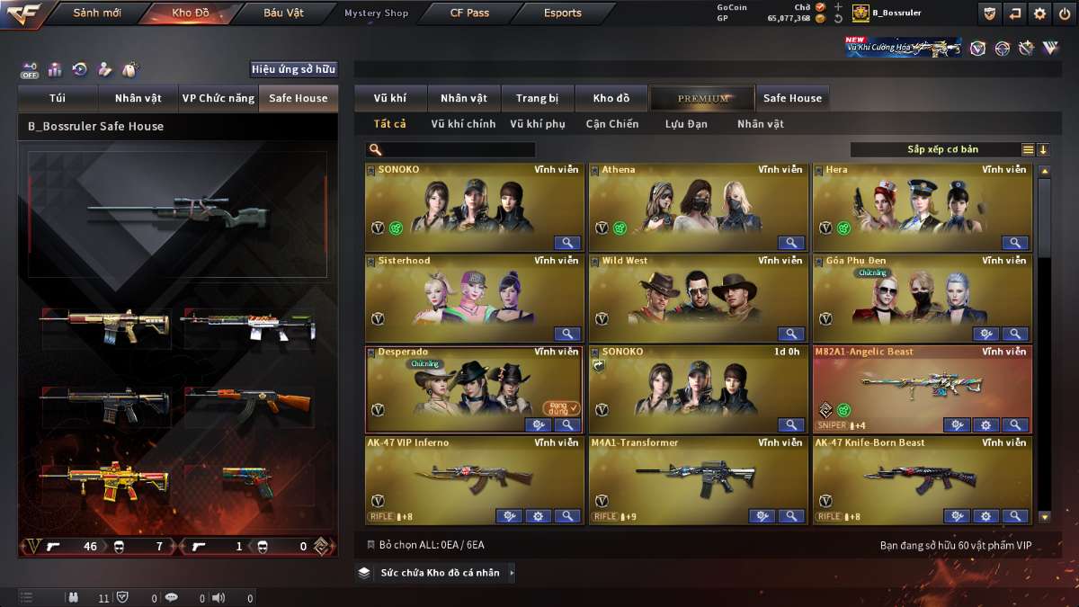 shop acc cf uy tin gia re